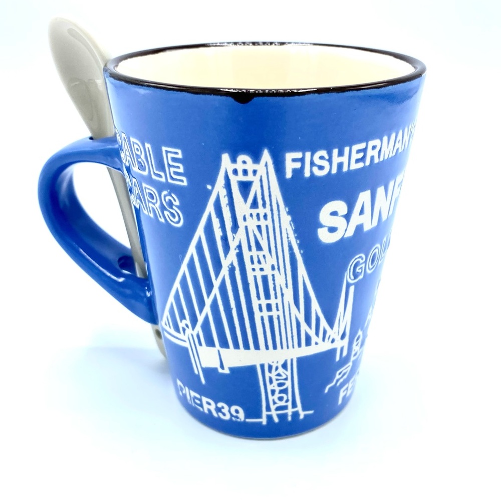 SAN FRAN - Golden Gate Coffee Cup w/Stir Spoon
